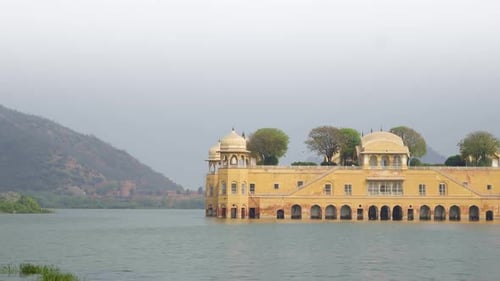 Closeup Shot of Jal Mahal at Jaipur in Rajasthan India