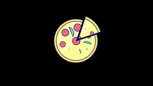 Pizza Slice Alpha Animation