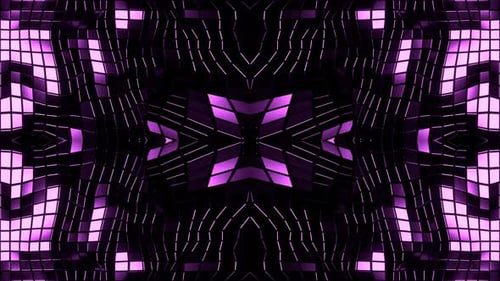 Purple Changing Grid Tile Abstraction Background Vj Loop In 4K