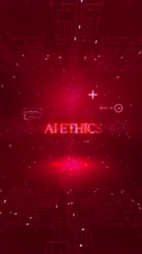 Ai Ethics Words In Ai On Digital Background