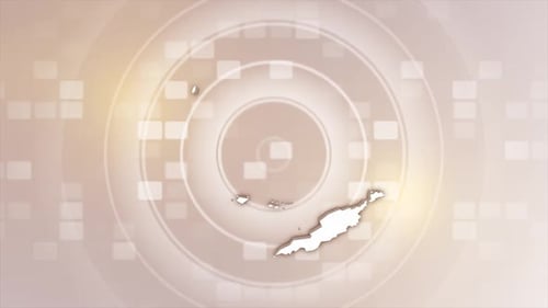 Animated Map Outline Drawing with Modern Tech Background