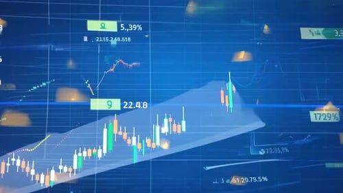 Dynamic Financial Data Stock Market Trading Interface Display