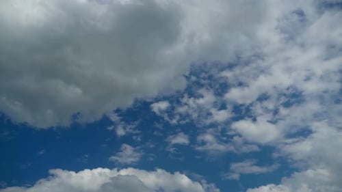 Time Lapse of Clouds in a Blue Sky