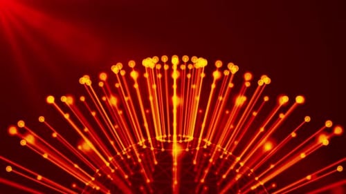 Abstract Plexus Background Red Loop V4