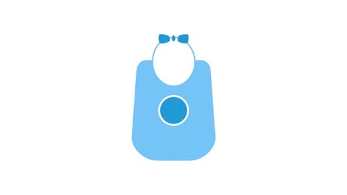 Blue Baby Clothes Element Alpha Animation