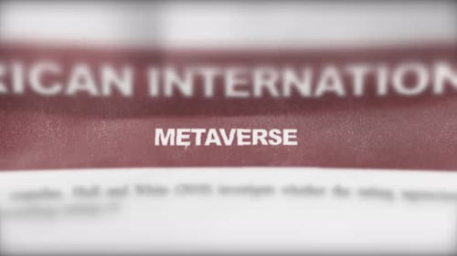 Highlighting and Defining Metaverse Text with Kinetic Typography