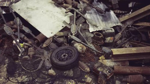 Highresolution Examination of Rusted Metal Parts and Peeling Paint Surfaces
