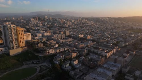 Aerial View Showcasing the Beauty of San Francisco California Presents Its Iconic Charm