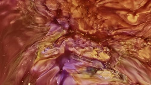 Abstract Ink Paint Surreal Shapes Of Spread 26
