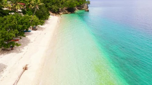 Tropical Island of Samal with Beach Philippines Mindanao