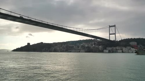Bridge Over the Bosphorus Strait in Istanbul Turkey