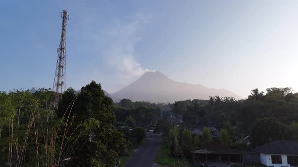 Sunrise Merapi Mt , Nature Stock Footage ft. volcano & landscape - Envato