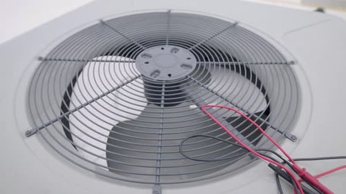 Air Conditioner Fan Unit with Testing Wires