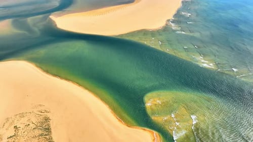 Beach with Golden Sand Azure Water and Yellow Sand Paradise Untouched By People Resort Region Scenic