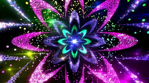 Mesmerizing Colorful Flowers Tunnel