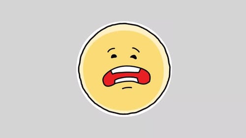 Panik-Emoji-Animation