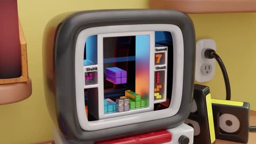 Computer Videogame 3D Loop Animation