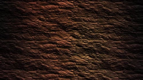 Hot Stone Wall — Feuerlichtreflexion — Slow Pan Loop