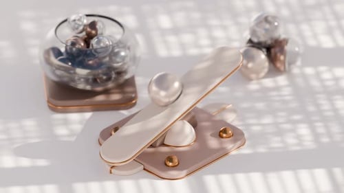 Balancing Marble 3d Loop Animation