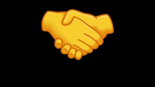 Modern Animated Handshake Gesture Icon
