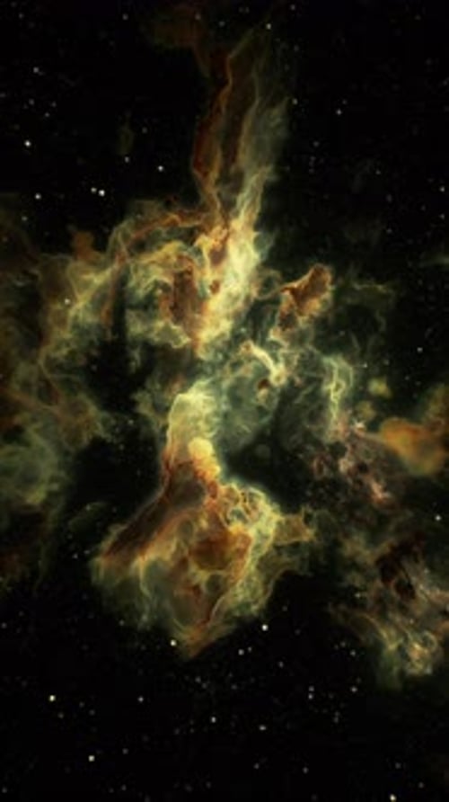 Dynamic Shifting Nebula Clouds in Deep Space Animation