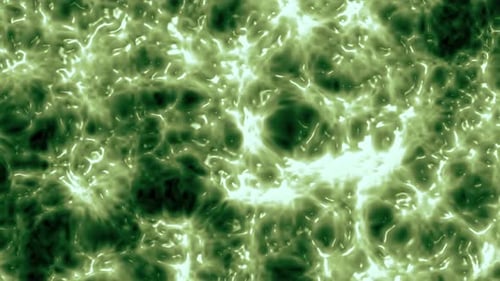 Glowing Green Fluid Abstract Organic Background Animation