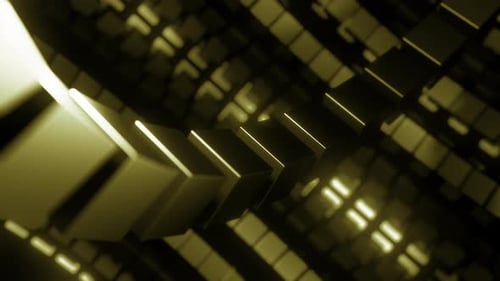 Animated 3D Cubes Geometric Background Loop