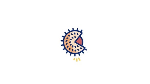 Animated Modern Science Icon of a Cell