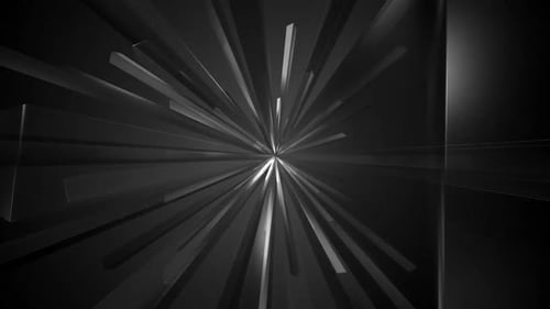 Dynamische abstrakte Explosion in atemberaubendem monochromen Bewegungsdesign