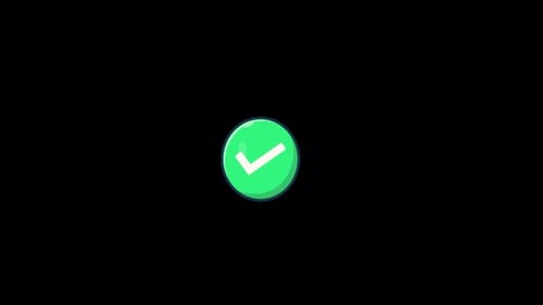 Modern Animated Green Checkmark Icon Confirmation