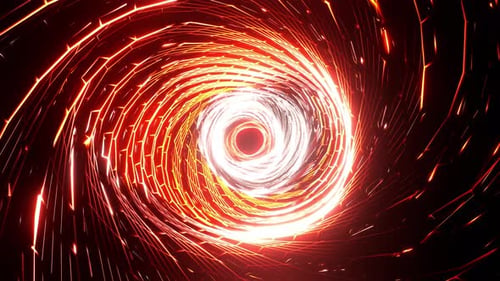 Golden Cyber Vj Loop Background Animated Chain