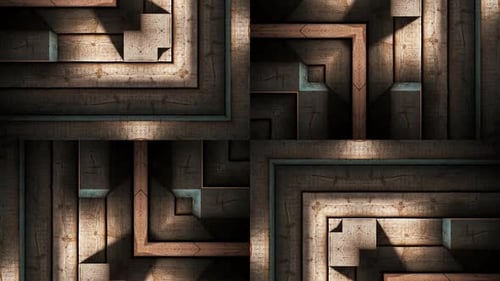 Wooden Puzzle Pattern