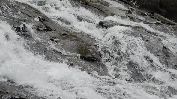 Goa Rang Reng waterfall on Bali island in Indonesia. Slow motion ...