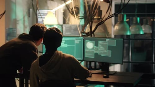 Skilled Hacker Using Malware of Computer Systems to Access Important Data