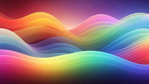 3D-Rendering abstrakter mehrfarbiger Linien und fließender Kurven, die sich dynamisch bewegen