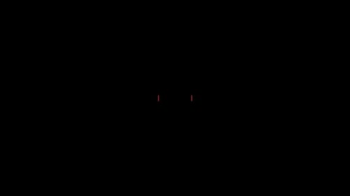 Interface Collection: Animación de una señal de peligro en rojo parpadeando en el centro sobre un fondo oscuro