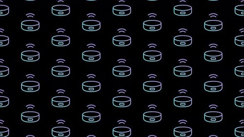 Amazon Echo Speaker Black Animated Loop Background 4K