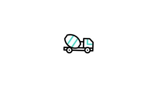 Mixer Truck Animated Icon