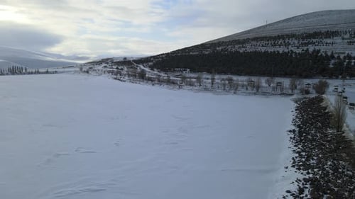 Winter Landscape Drone