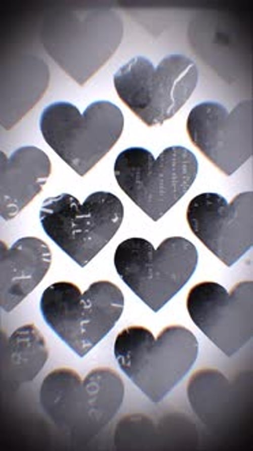 Negative Portrait Film Black & White Paper Looping Background