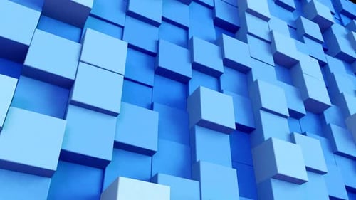 Würfel-Mosaik-Hintergrund Blau