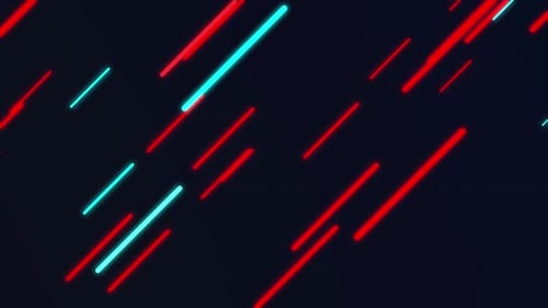 Luxuriöse Loop-Animation mit Neonlinien