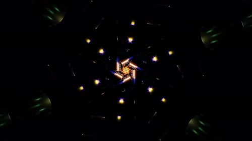 Psychedelic Neon Hues Form a Hypnotic Vibrant Abstract Loop in This VJ Backdrop