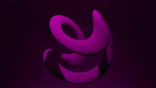 Abstract Fluid Purple Shape Morphing Loop Background