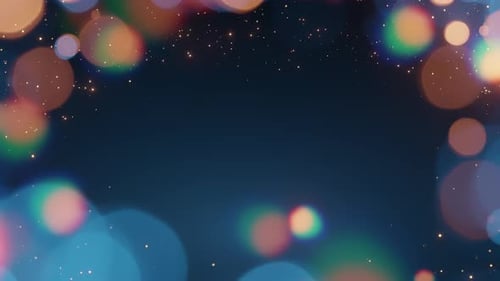 Festive Christmas Bokeh Background with Sparkling Lights