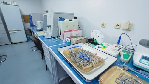 Medical Laboratory with Equipment and Scientific Instruments