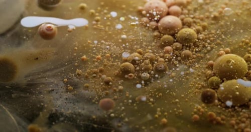 Peinture acrylique Bubble Flow Blob Smoke Texture Art