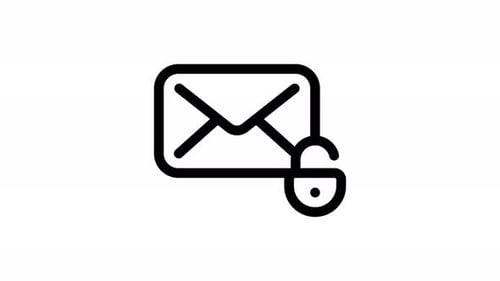 email line icon animation