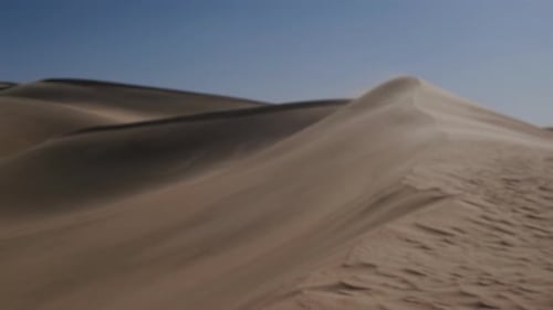 Sand Dunes in Desert