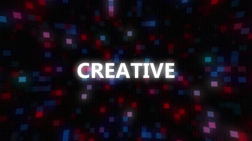 Futuristic Glowing Pixel Grid Animated Background